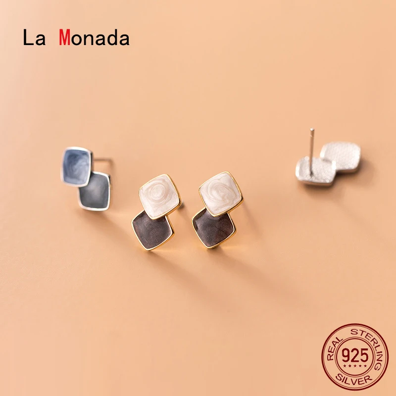 La Monada Blooming Contrast Geometry Minimalist Women Earrings Silver 925 Stud Fine Jewelry Silver 925 Stud Earrings For Women
La Monada Blooming Contrast Geometry Minimalist Women Earrings Silver 925 Stud Fine Jewelry Silver 925 Stud Earrings For Women