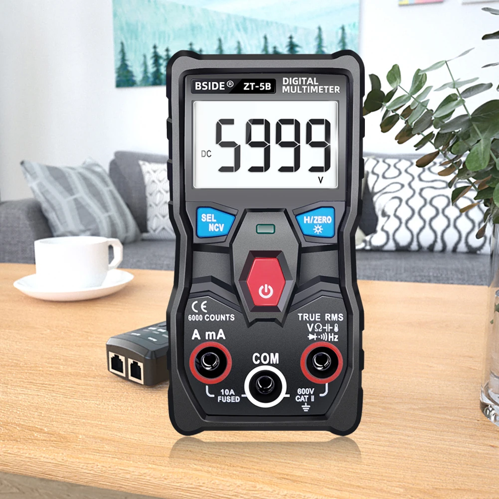ZT-5B Digital Multimeter Wireless Technology Smart T-RMS Voltmeter Ammeter Auto Range Analog Capacitor NCV Tester DIY Tool New
ZT-5B Digital Multimeter Wireless Technology Smart T-RMS Voltmeter Ammeter Auto Range Analog Capacitor NCV Tester DIY Tool New