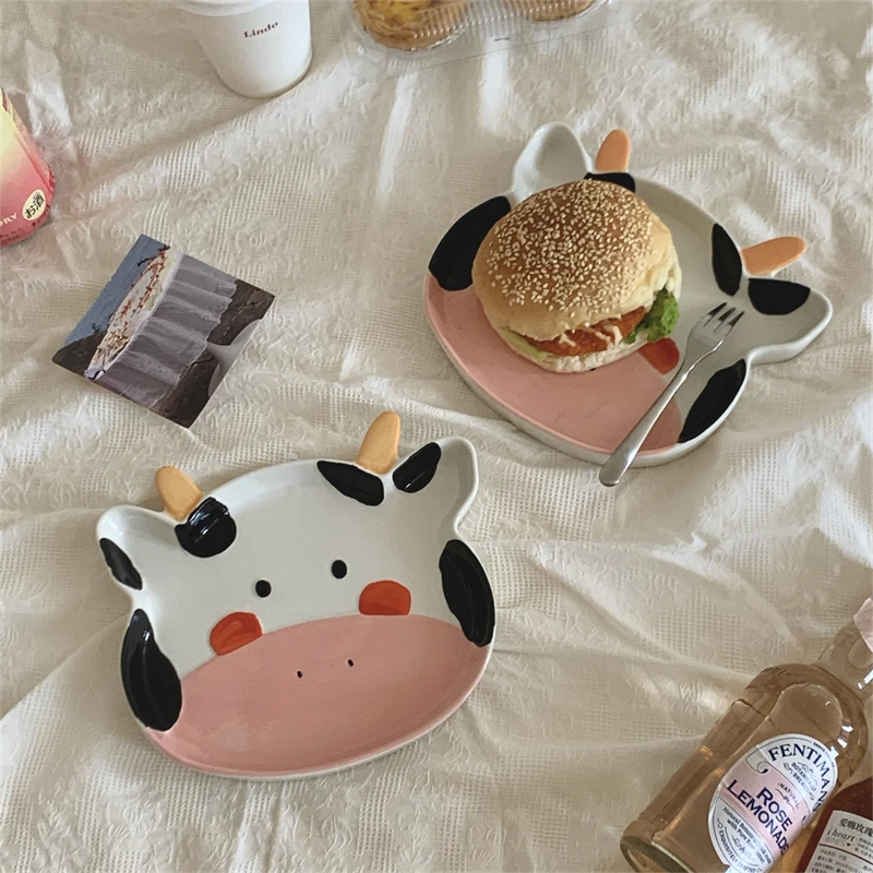 Japanese Cartoon Plate Animal Ceramic Plate Ins Irregular Dessert Tray Underglaze Children Fruit Salad Tableware Plates
Japanese Cartoon Plate Animal Ceramic Plate Ins Irregular Dessert Tray Underglaze Children Fruit Salad Tableware Plates