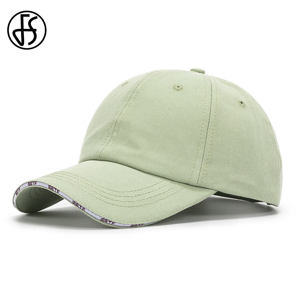 FS Green Purple Baseball Caps Curved Dome Cotton Twill Outdoor Sport Sun Visor Hat For Men Women Streetwear Hip Hop Snapback Cap |