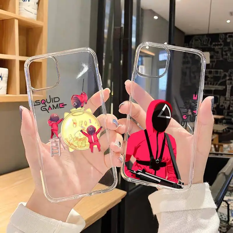 Squid Game horror tv series Phone Case Transparent for iPhone 7 8 11 12 13 mini pro X XS XR MAX Plus
Squid Game horror tv series Phone Case Transparent for iPhone 7 8 11 12 13 mini pro X XS XR MAX Plus
