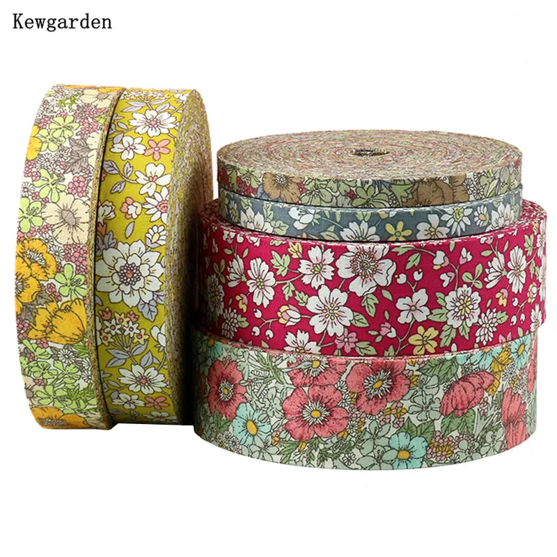 Kewgarden Print Floral Fabric Layering Cloth Ribbon 1.5" 38mm 25mm 10mm Handmade Tape DIY Bow Corsage Accessories 10 Meters
Kewgarden Print Floral Fabric Layering Cloth Ribbon 1.5" 38mm 25mm 10mm Handmade Tape DIY Bow Corsage Accessories 10 Meters