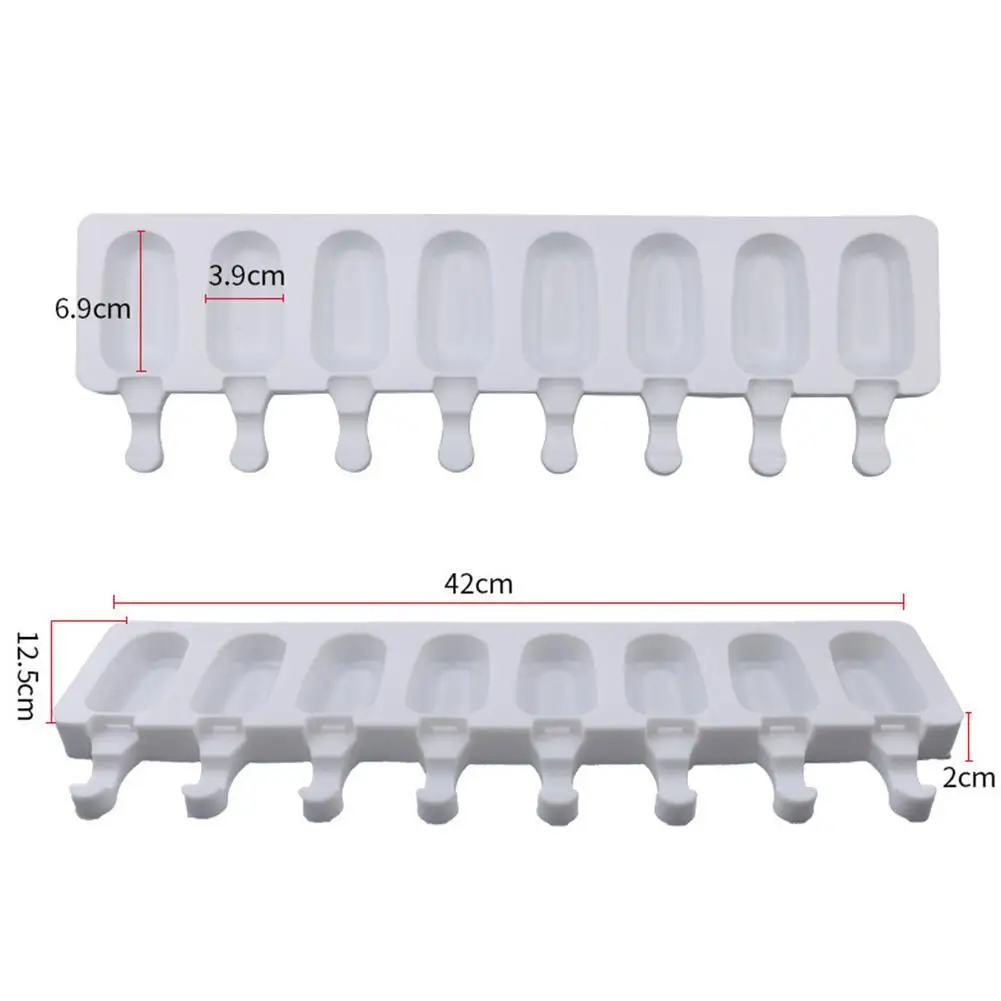 8 Cell Silicone Frozen Ice Cream Mold Juice Popsicle Maker Children Mold Lolly Tray Kitchen mold
8 Cell Silicone Frozen Ice Cream Mold Juice Popsicle Maker Children Mold Lolly Tray Kitchen mold