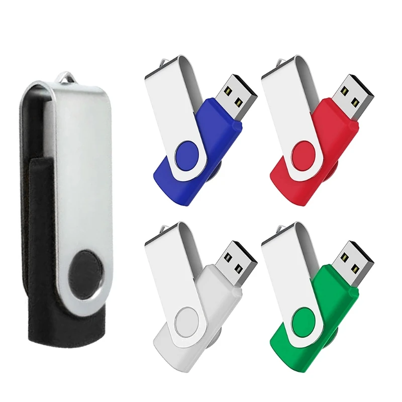 

Flash Drive 8GB USB 2.0 Swivel Blank Memory Stick Bulk Thumb Drive Pen Drives Jump Drive for Data Storage, File Sharing
