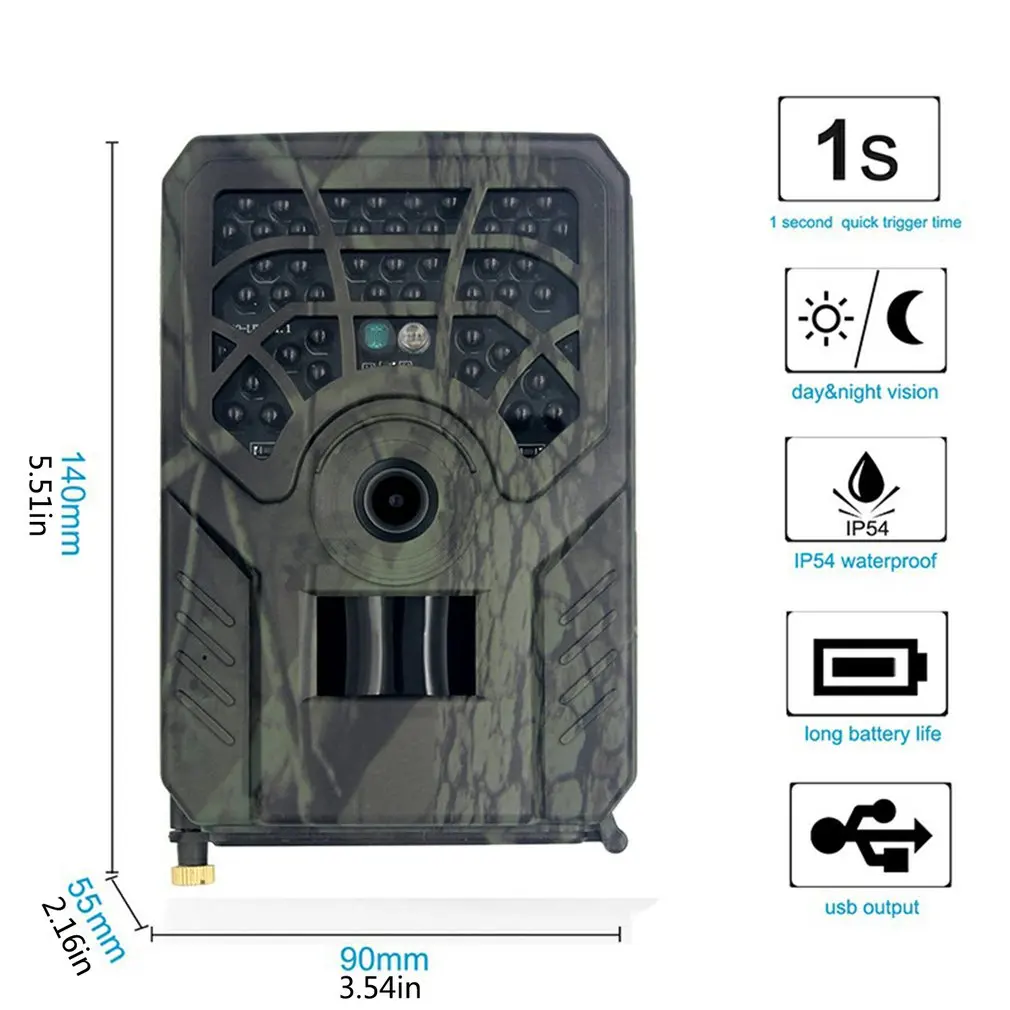 PR300A Wildlife Trail Camera 1080P Scouting Infrared Night Vision Waterproof Portable Outdoor Hunting Camera
PR300A Wildlife Trail Camera 1080P Scouting Infrared Night Vision Waterproof Portable Outdoor Hunting Camera