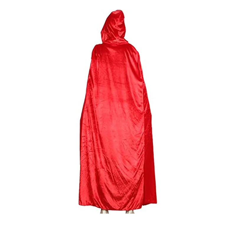 Cosplay Halloween Costumes Unisex Women's Costume Full Length Crushed Velvet Hooded Cape S-2XL Red Black White Purple Blue 
Cosplay Halloween Costumes Unisex Women's Costume Full Length Crushed Velvet Hooded Cape S-2XL Red Black White Purple Blue