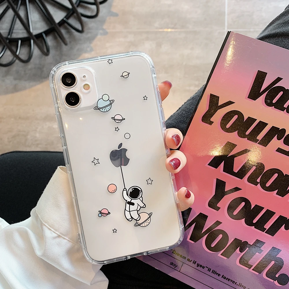 Clear TPU Astronaut Planet Space Star Case for iPhone 11 Pro Max 12 Mini 7 8 Plus SE 2020 iPhone Xr 10 X Xs Max Ultra Thin Cover
Clear TPU Astronaut Planet Space Star Case for iPhone 11 Pro Max 12 Mini 7 8 Plus SE 2020 iPhone Xr 10 X Xs Max Ultra Thin Cover