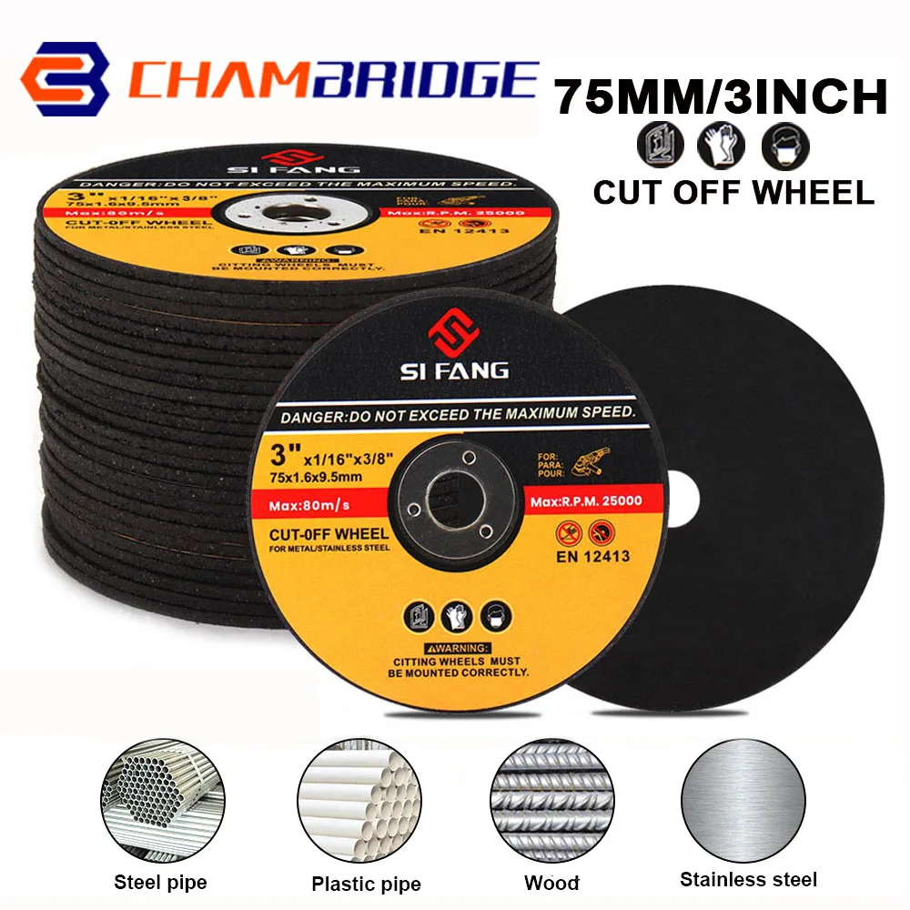 75 мм x 9,5 мм режущее колесо, металлические режущие диски из нержавеющей стали, Круг отрезной (обрезной) резки лезвия роторный инструмент для у... 
75 мм x 9,5 мм режущее колесо, металлические режущие диски из нержавеющей стали, Круг отрезной (обрезной) резки лезвия роторный инструмент для у...