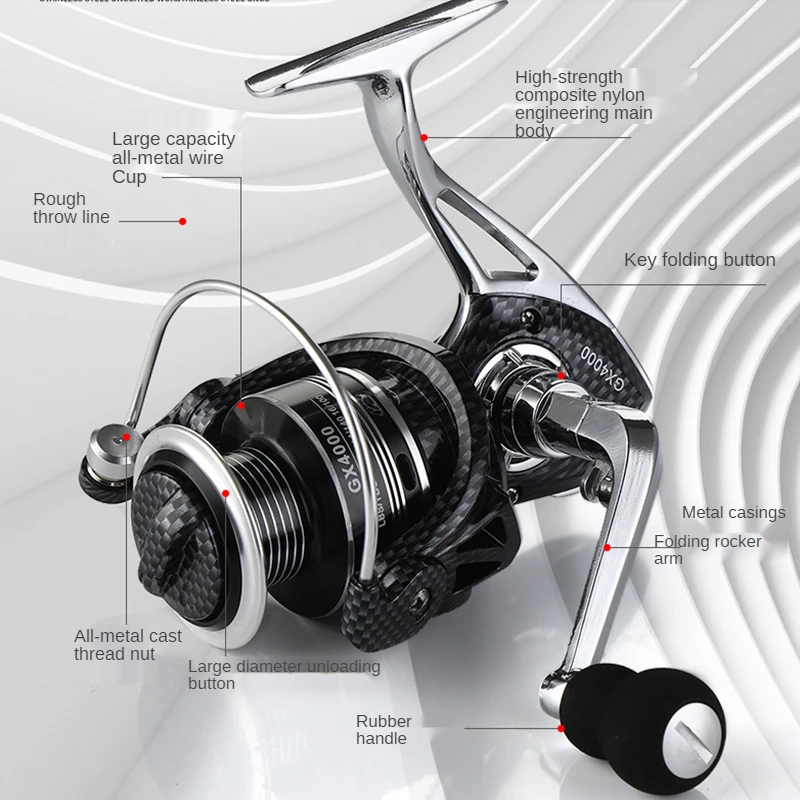 New No Gap Spinning Reel Metal Rocker Arm Tossing Fishing Wheel Bait Casting Reel Fishing Wheel
New No Gap Spinning Reel Metal Rocker Arm Tossing Fishing Wheel Bait Casting Reel Fishing Wheel