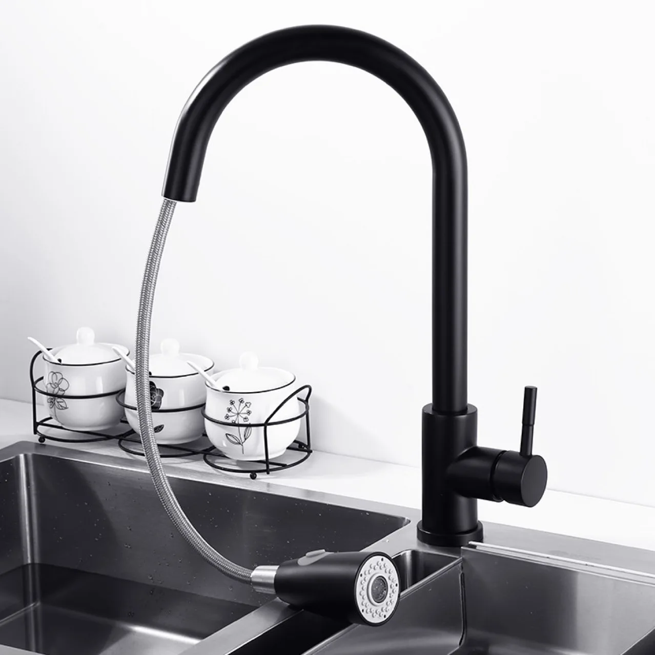 Black Pull Out Faucet Vegetable Basin Faucet Hot And Cold Water Sink Faucet 304 Stainless Steel Faucet Kitchen Led For Faucet
Black Pull Out Faucet Vegetable Basin Faucet Hot And Cold Water Sink Faucet 304 Stainless Steel Faucet Kitchen Led For Faucet