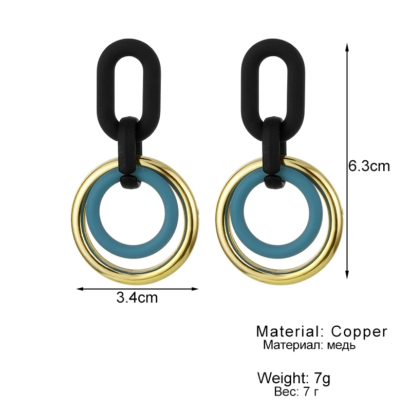 VKME Statement Earrings for women 2020 Fashion Black Arcylic Geometric Tassel Dangle Drop Earings Gold Brincos Jewelry Gift
VKME Statement Earrings for women 2020 Fashion Black Arcylic Geometric Tassel Dangle Drop Earings Gold Brincos Jewelry Gift