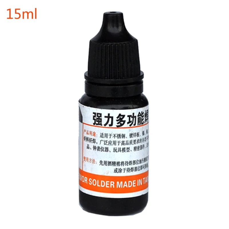 15ml 35ml Powerful Rosin Soldering Agent No-clean Flux Stainless Steel White Plate Iron 18650 Battery Welding Water Liquid Flux
15ml 35ml Powerful Rosin Soldering Agent No-clean Flux Stainless Steel White Plate Iron 18650 Battery Welding Water Liquid Flux