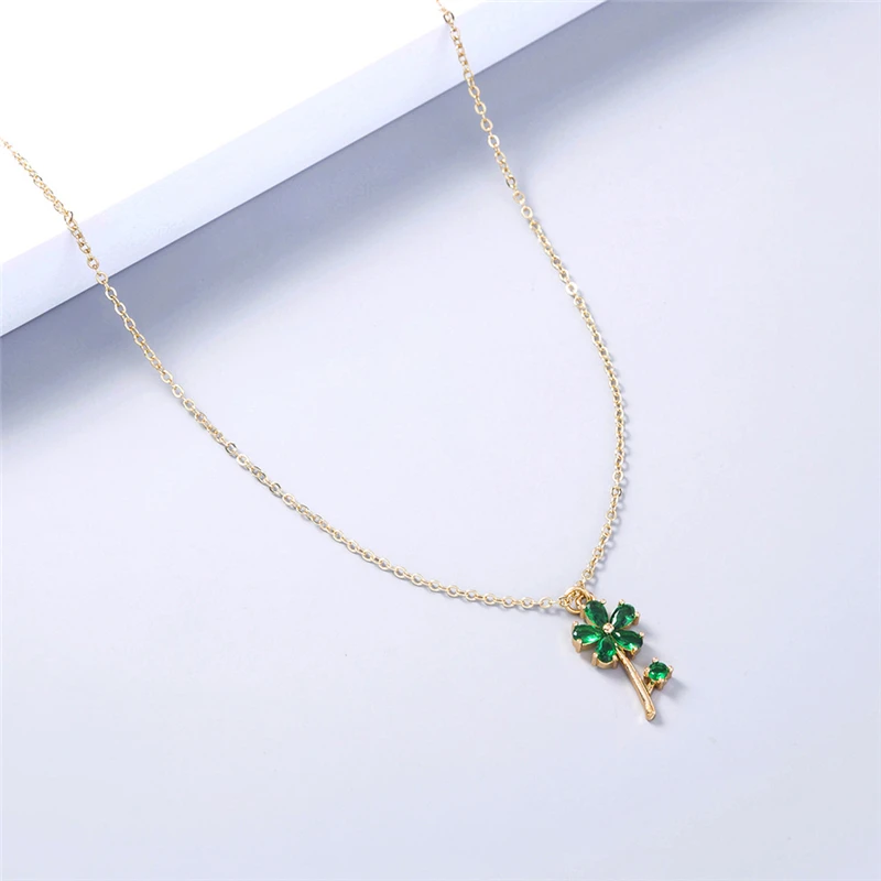 Fashion Creative Design Vitality Green Color Flower Necklace Gold Color Clavicle Chain Necklace Jewelry Accessories Gift
Fashion Creative Design Vitality Green Color Flower Necklace Gold Color Clavicle Chain Necklace Jewelry Accessories Gift