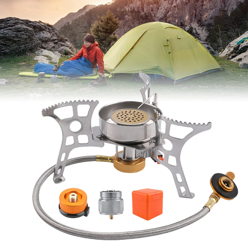 Outdoor Gas Stove Camp Stove Piezo Ignition Windproof Camping Picnic Gas Burner Folding Portable Backpacking Hiking Gas Stove
Outdoor Gas Stove Camp Stove Piezo Ignition Windproof Camping Picnic Gas Burner Folding Portable Backpacking Hiking Gas Stove