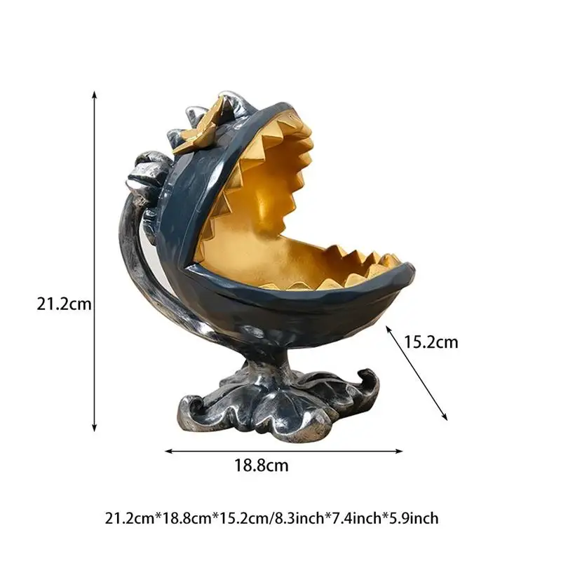 Decorative Resin Big Mouth Shark Crafts Desktop Decor Creative Animal Storage Ornaments For Living Room Bedroom Home Decor
Decorative Resin Big Mouth Shark Crafts Desktop Decor Creative Animal Storage Ornaments For Living Room Bedroom Home Decor
