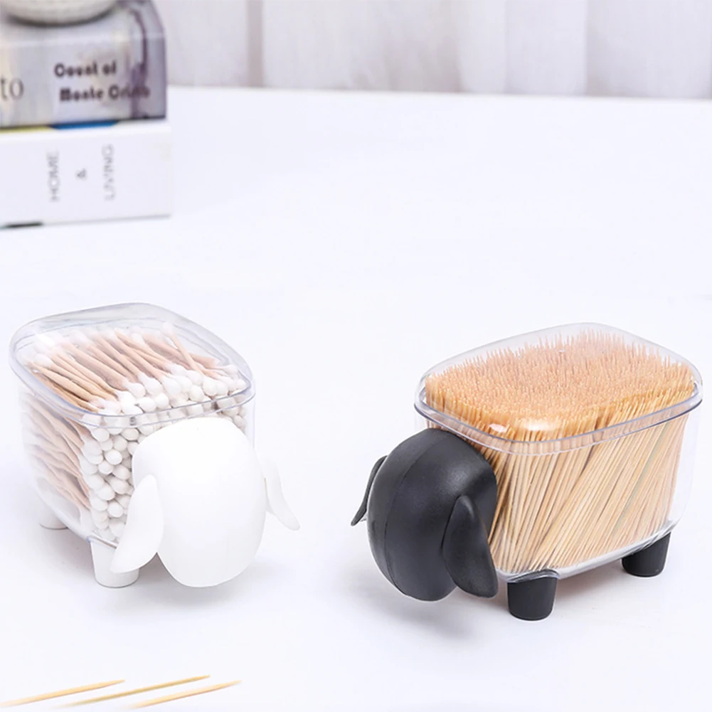 Small Sheep Cotton Swab Box Storage Box Plastic Desktop Sheep-shaped Storage Box Cotton Swab Box Toothpick Box
Small Sheep Cotton Swab Box Storage Box Plastic Desktop Sheep-shaped Storage Box Cotton Swab Box Toothpick Box