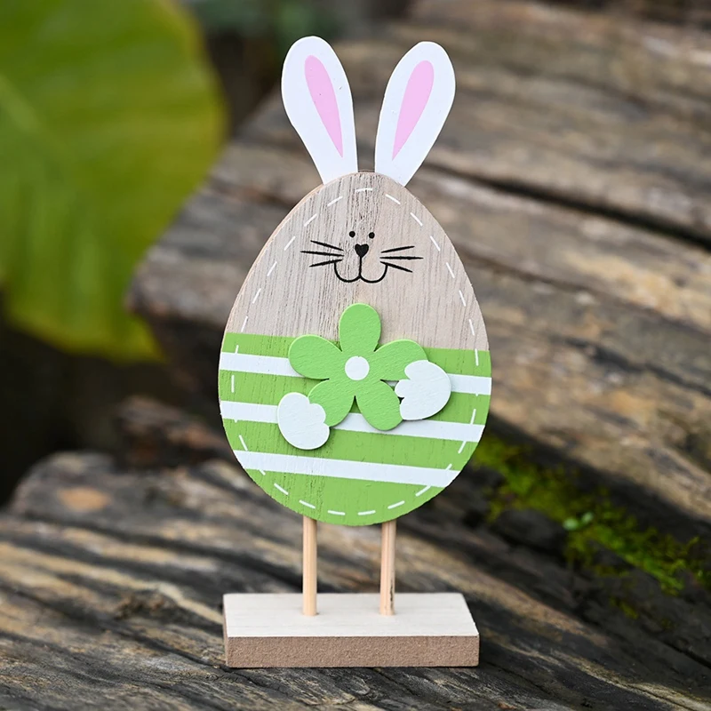 3 Pcs Easter Wooden Egg Shaped Rabbit Bunny Ornament Art Crafts for Tabletops Office Home Party Desktop Decoration Gifts
3 Pcs Easter Wooden Egg Shaped Rabbit Bunny Ornament Art Crafts for Tabletops Office Home Party Desktop Decoration Gifts