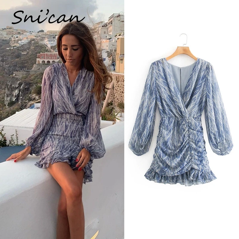 FAKUNTN snakeskin print ruffle dress lantern sleeve v neck sexy dresses spring autumn sukienka letnia za 2020 women vestido
FAKUNTN snakeskin print ruffle dress lantern sleeve v neck sexy dresses spring autumn sukienka letnia za 2020 women vestido