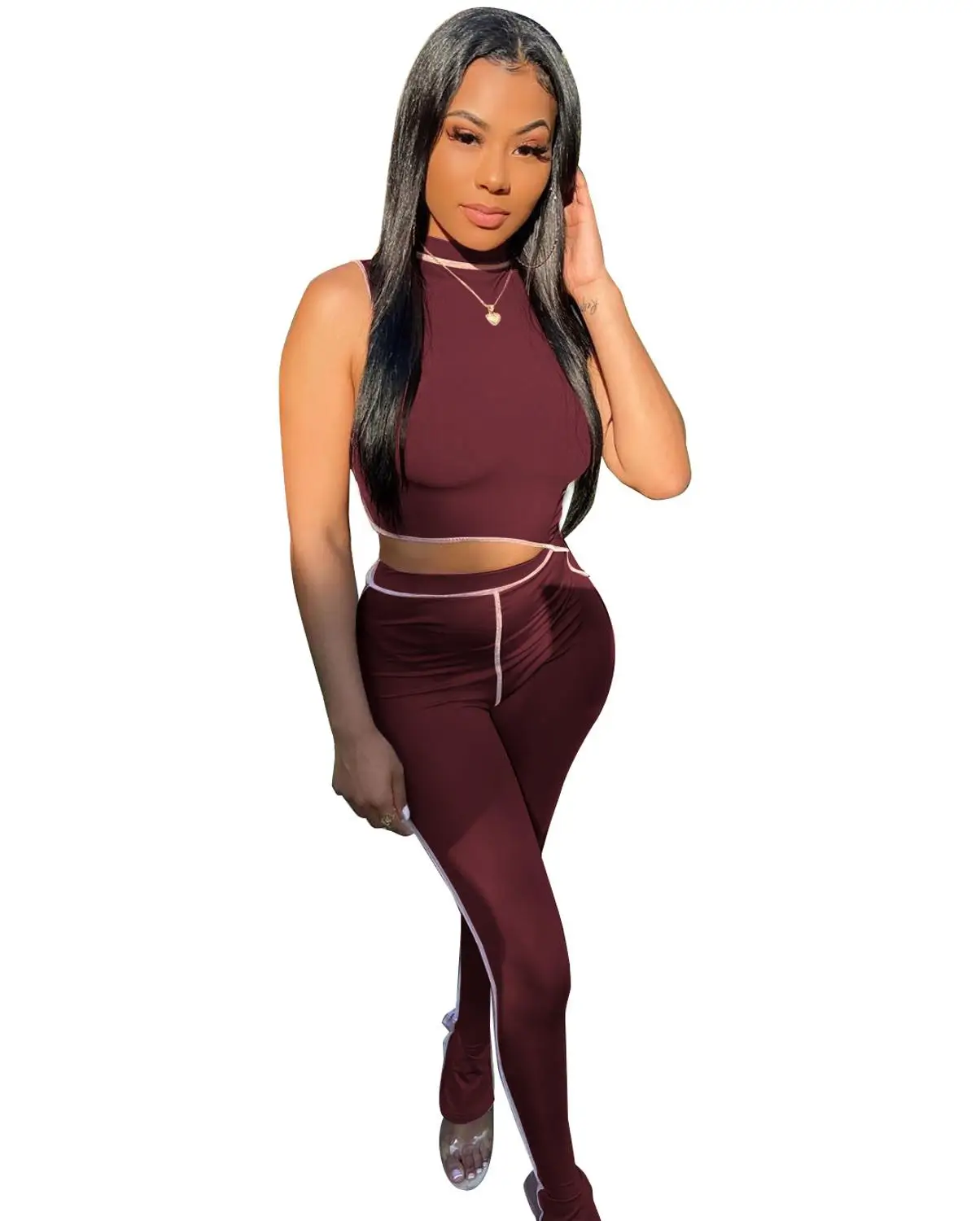 Striped Patchwork Tracksuit Set For Women Sleeveless Crop Top Leggings Sports Suit Gym Fitness Jogging Slim Sportswear
Striped Patchwork Tracksuit Set For Women Sleeveless Crop Top Leggings Sports Suit Gym Fitness Jogging Slim Sportswear