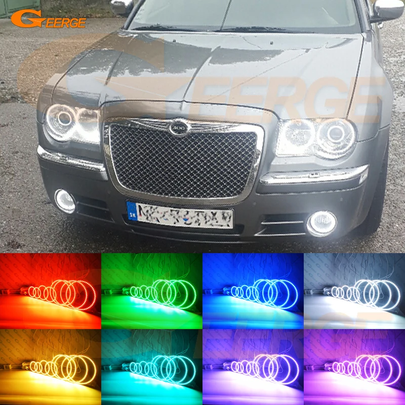 Для Chrysler 300C 2004 2005 2007 2008 2009 2010 RF remote Bluetooth APP многоцветный ультра яркий 8 шт RGB