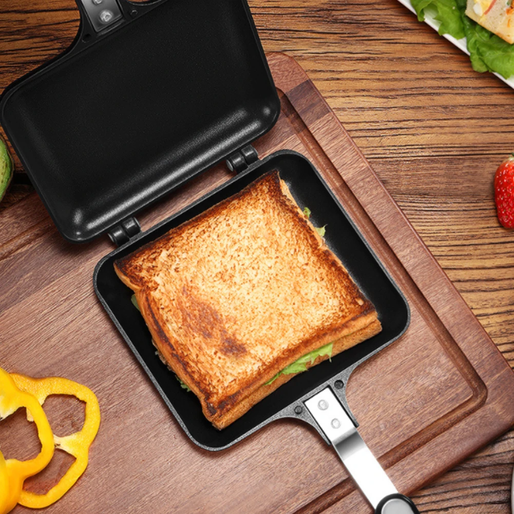 Frying Pan Sandwich Double-sided Sandwich Frying Pan Non-stick Not Foldable Waffle Maker Pan With Handles For Kitchen Tools
Frying Pan Sandwich Double-sided Sandwich Frying Pan Non-stick Not Foldable Waffle Maker Pan With Handles For Kitchen Tools