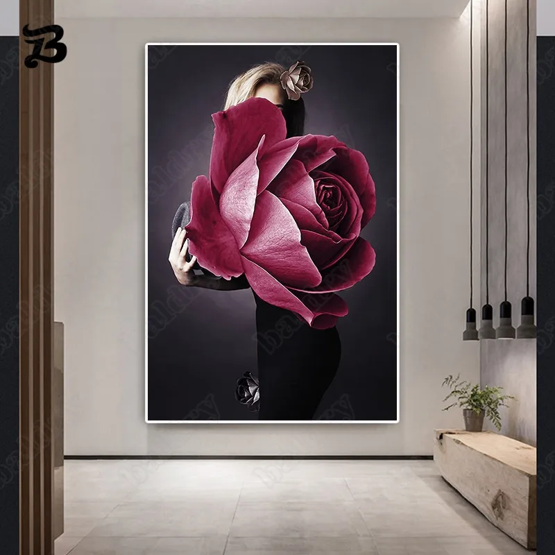 Canvas Painting Abstract Art Wall Art Flower Woman Portrait Canvas Poster Pop Art Wall Pictures Artwork for Bedroom Decoration
Canvas Painting Abstract Art Wall Art Flower Woman Portrait Canvas Poster Pop Art Wall Pictures Artwork for Bedroom Decoration