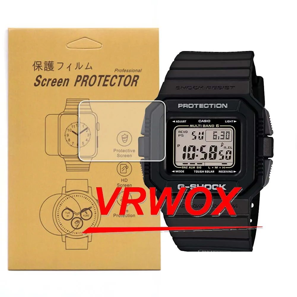 

3 Pcs Screen Protector For GW-5510 DW-D5500 TPU Nano Film Explosion-proof For Casio G Shock