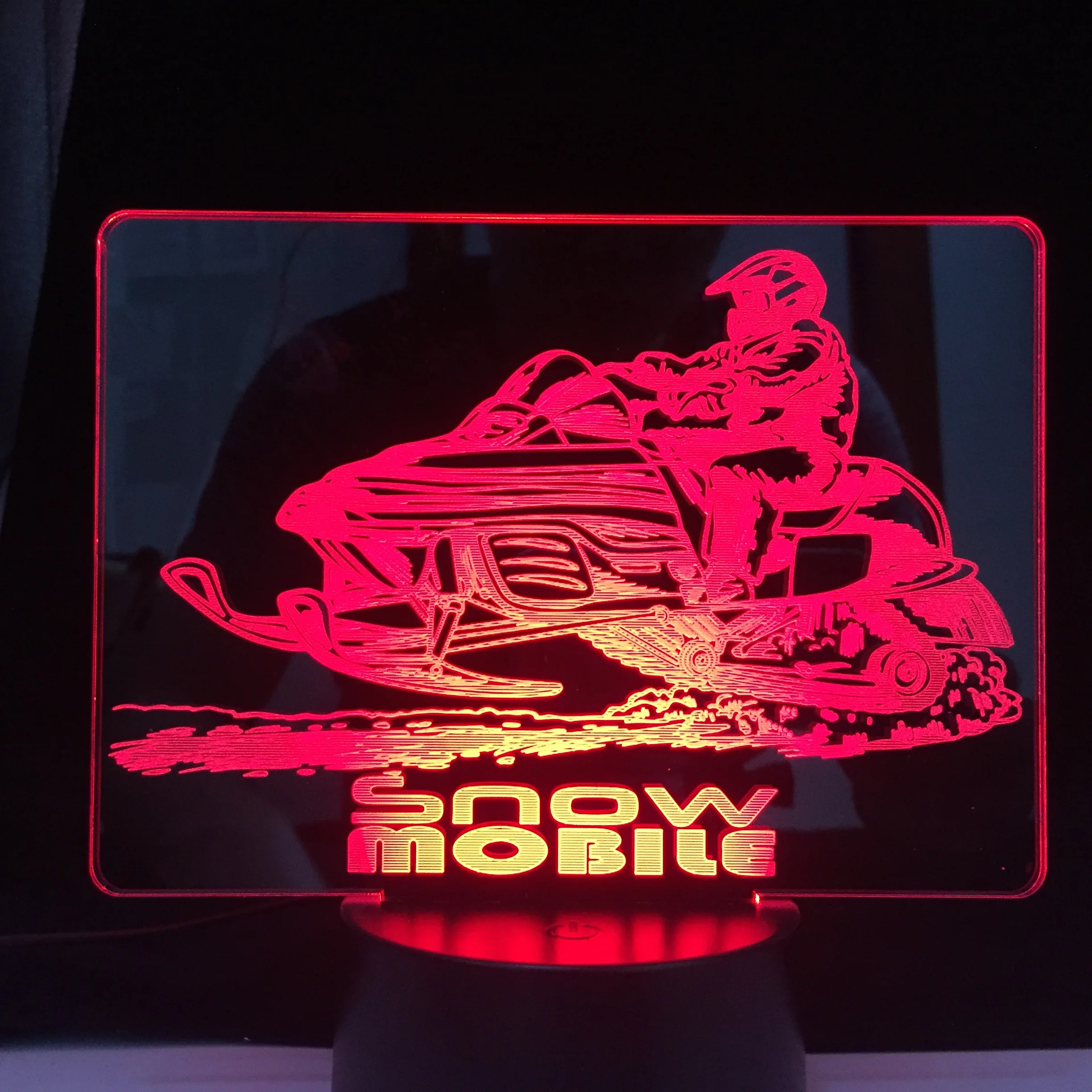 Car Series Snowmobile Pattern 3D LED Lamp Black Base Visual Illusion Acrylic Light Guide Plate Night Light for Home Decoration
Car Series Snowmobile Pattern 3D LED Lamp Black Base Visual Illusion Acrylic Light Guide Plate Night Light for Home Decoration