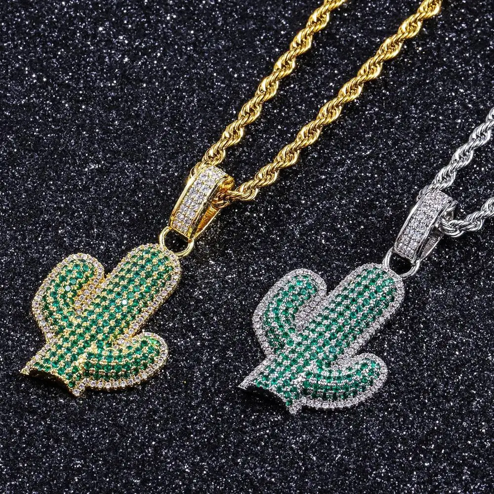 VAOST AAA Green Zircon Stainless Steel Men's Fashion Necklace Iced Out Cactus Pendant Necklaces Trendy Plant Hip Hop Jewelry
VAOST AAA Green Zircon Stainless Steel Men's Fashion Necklace Iced Out Cactus Pendant Necklaces Trendy Plant Hip Hop Jewelry