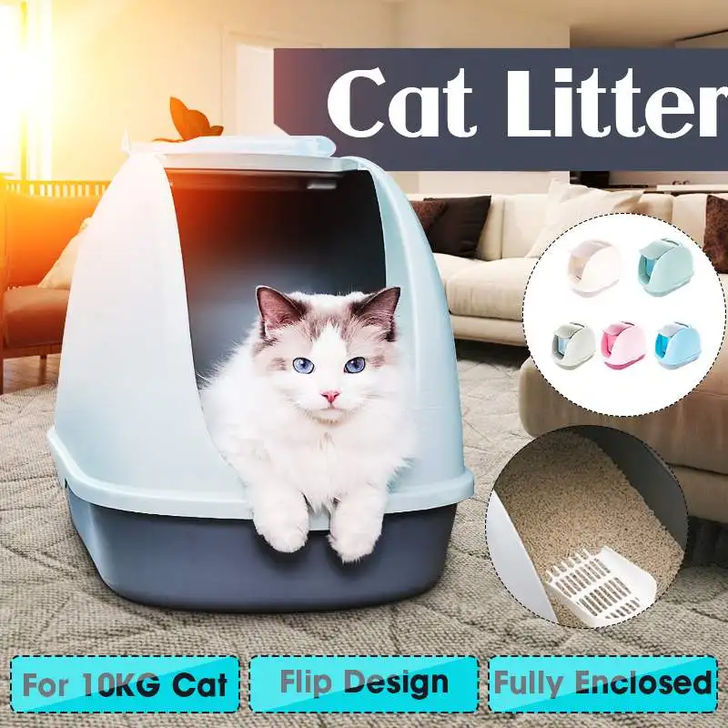 Large Size Pet Cat Bedpan Toilet Full-closed Cat Litter Box Anti Splash Flip Design Pet Toilet Cat Dog Tray With Portable Handle
Large Size Pet Cat Bedpan Toilet Full-closed Cat Litter Box Anti Splash Flip Design Pet Toilet Cat Dog Tray With Portable Handle