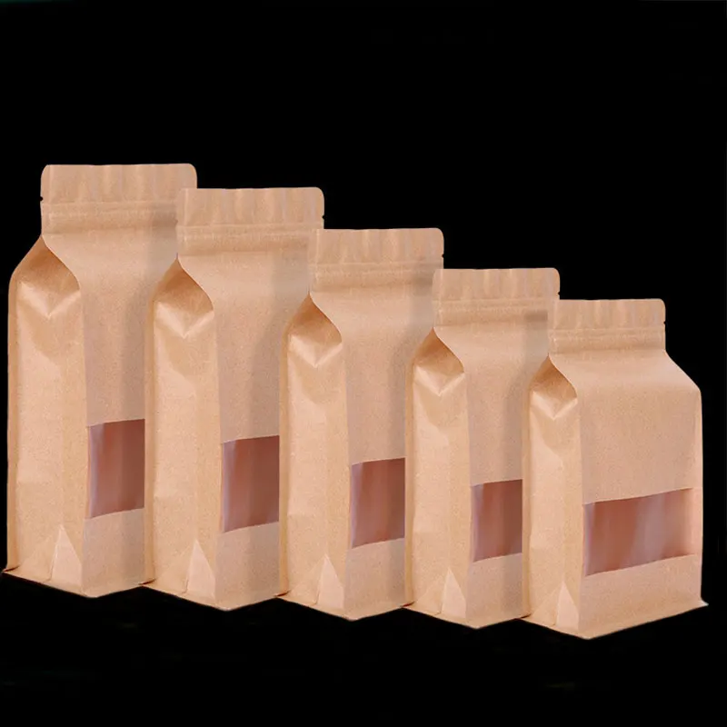 50Pcs/lot Bag Waterproof Kraft Paper Food Packaging Thicken Self-sealing Reusable Ziplock Storage Bags Dry Goods Packaging Pouch
50Pcs/lot Bag Waterproof Kraft Paper Food Packaging Thicken Self-sealing Reusable Ziplock Storage Bags Dry Goods Packaging Pouch