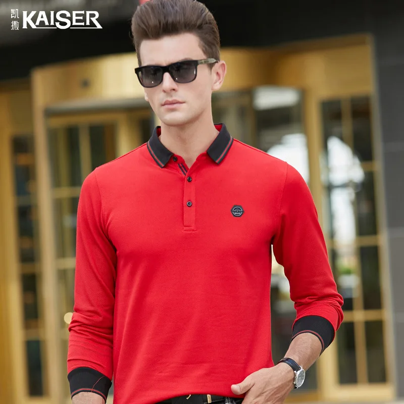 Caesars Men's 2021 Spring and Autumn New Men's Long Sleeve T-shirt Middle-aged Business Solid Color Lapel Polo Shirt Men рубашка
Caesars Men's 2021 Spring and Autumn New Men's Long Sleeve T-shirt Middle-aged Business Solid Color Lapel Polo Shirt Men рубашка