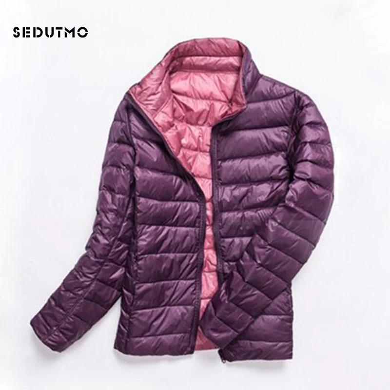 

Зимнее женское тонкое пальто SEDUTMO, 3XL, ульсветильник Кая куртка на утином пуху, осенняя облегающая короткая пуховая куртка, ED322