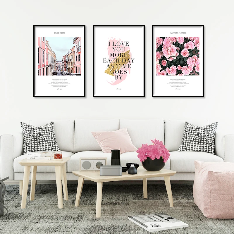 Nordic Romantic Small Town Landscape Canvas Painting Pink Rose Modern Home Decor Wall Art Print And Posters Living Room Cuadros
Nordic Romantic Small Town Landscape Canvas Painting Pink Rose Modern Home Decor Wall Art Print And Posters Living Room Cuadros