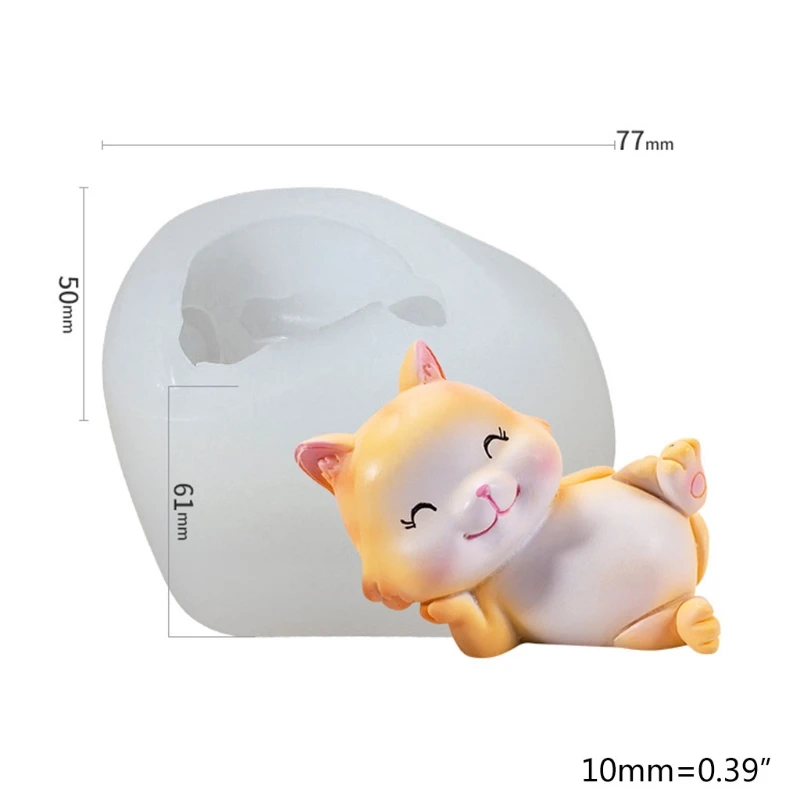 Resin Crystal Epoxy Mold 3D Cat Cake Chocolate Silicone Mould DIY Crafts Aromatherapy Candle Handmade Soap Making Tool
Resin Crystal Epoxy Mold 3D Cat Cake Chocolate Silicone Mould DIY Crafts Aromatherapy Candle Handmade Soap Making Tool