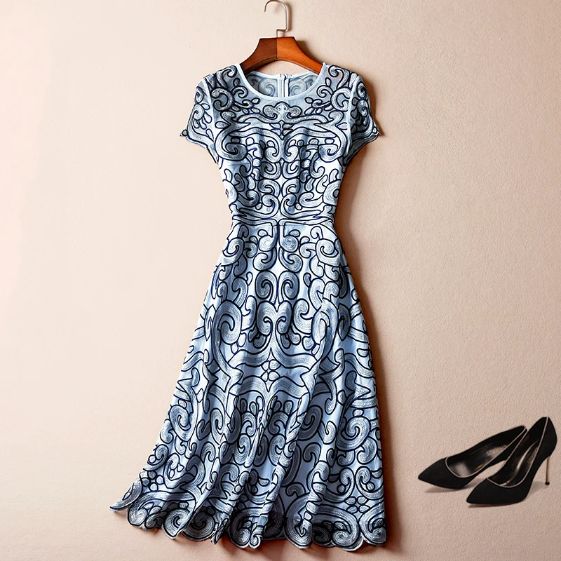 2021Designer Fashion Summer Dress Women Blue Apricot Office Ladies High Quality Embroidery Plus Size 5XL Dresses
2021Designer Fashion Summer Dress Women Blue Apricot Office Ladies High Quality Embroidery Plus Size 5XL Dresses