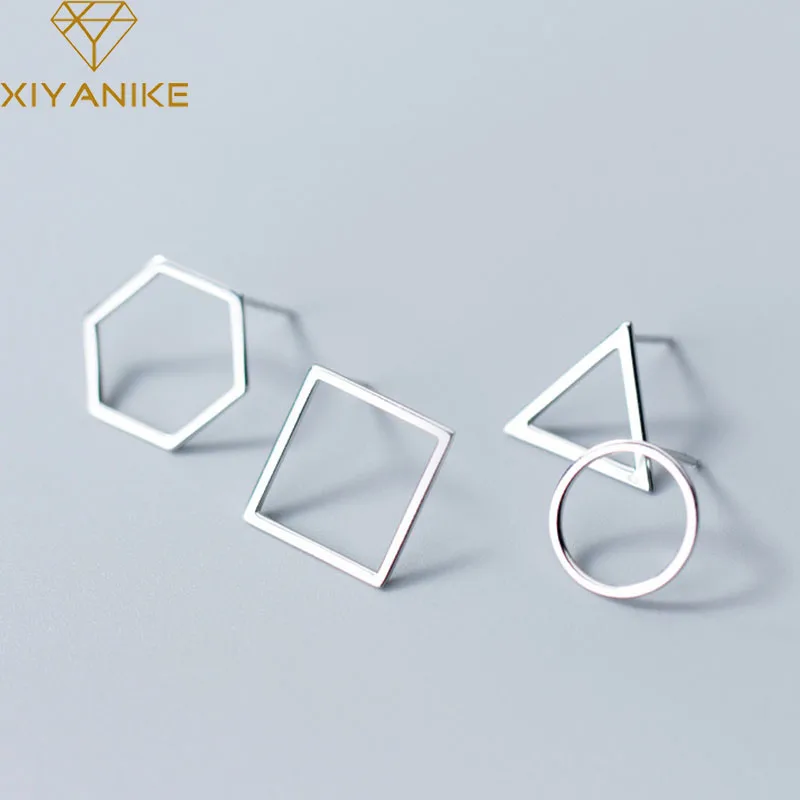 XIYANIKE Silver Color Stud Earrings for Women New Fashion Simpl Hollow Geometric Triangle Party Jewelry Prevent Allergy
XIYANIKE Silver Color Stud Earrings for Women New Fashion Simpl Hollow Geometric Triangle Party Jewelry Prevent Allergy