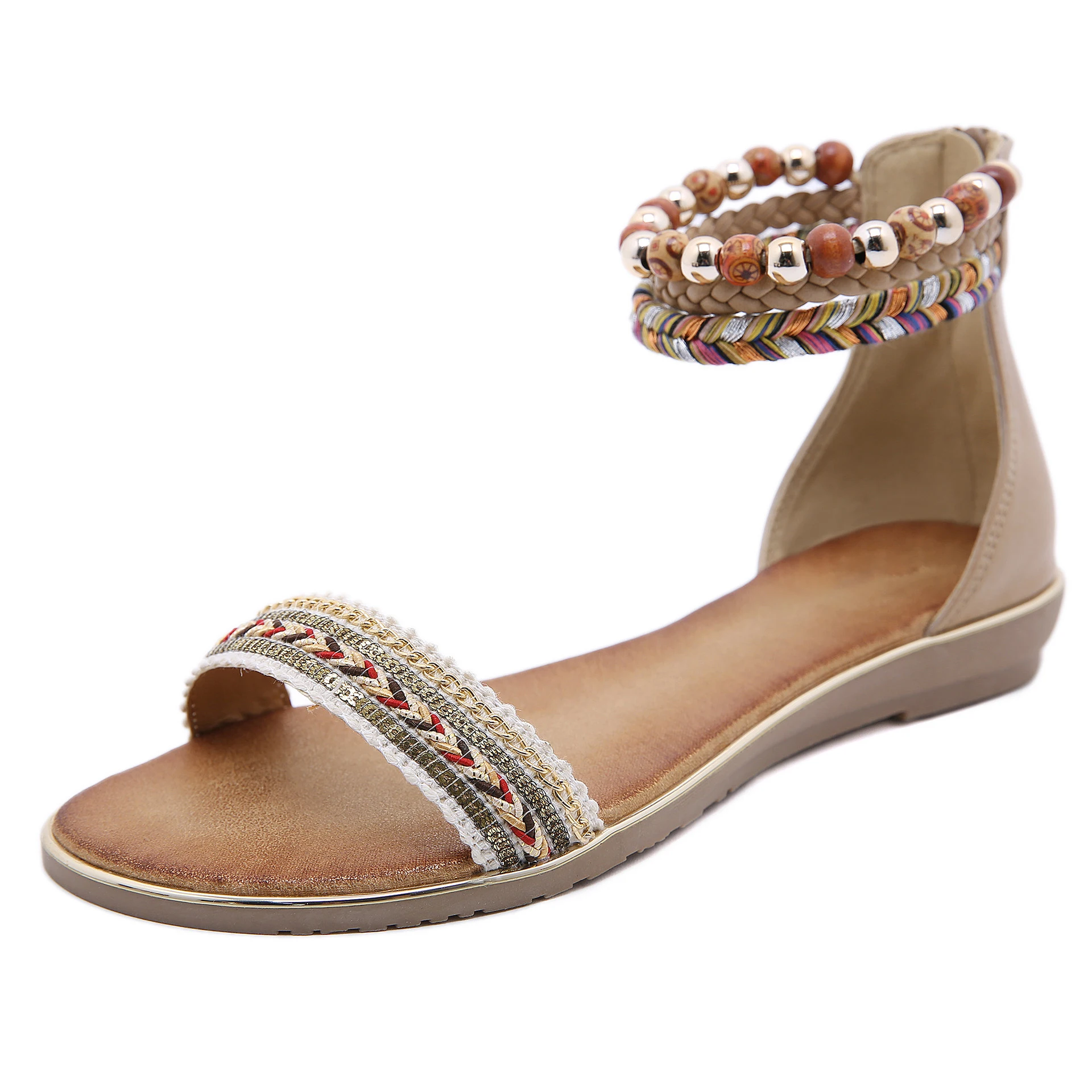 Lady Casual Sandals Shoes Plus Size Women Bohemia Folk-Custom Colorful Summer Gladiator Flat Ankle Strap Sandals Shoes
Lady Casual Sandals Shoes Plus Size Women Bohemia Folk-Custom Colorful Summer Gladiator Flat Ankle Strap Sandals Shoes