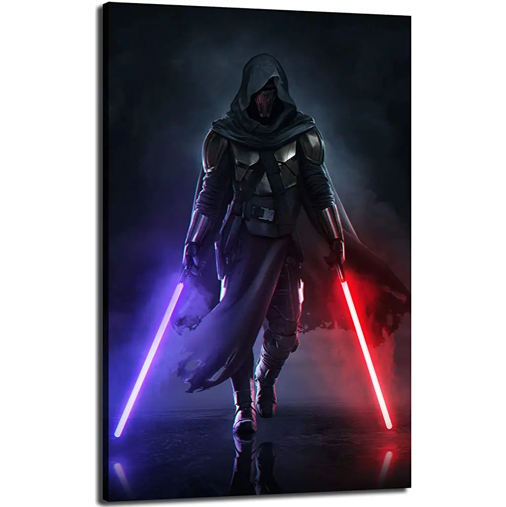 Постер Darth Revan серия темных световых мечей холст настенная печать HD домашний