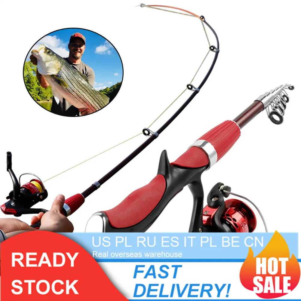 

Fishing Rod and Reel Set Casting Fishing Rods Carbon Ultra Light Rod with Mini Spinning Reels Fishing Tackle Set