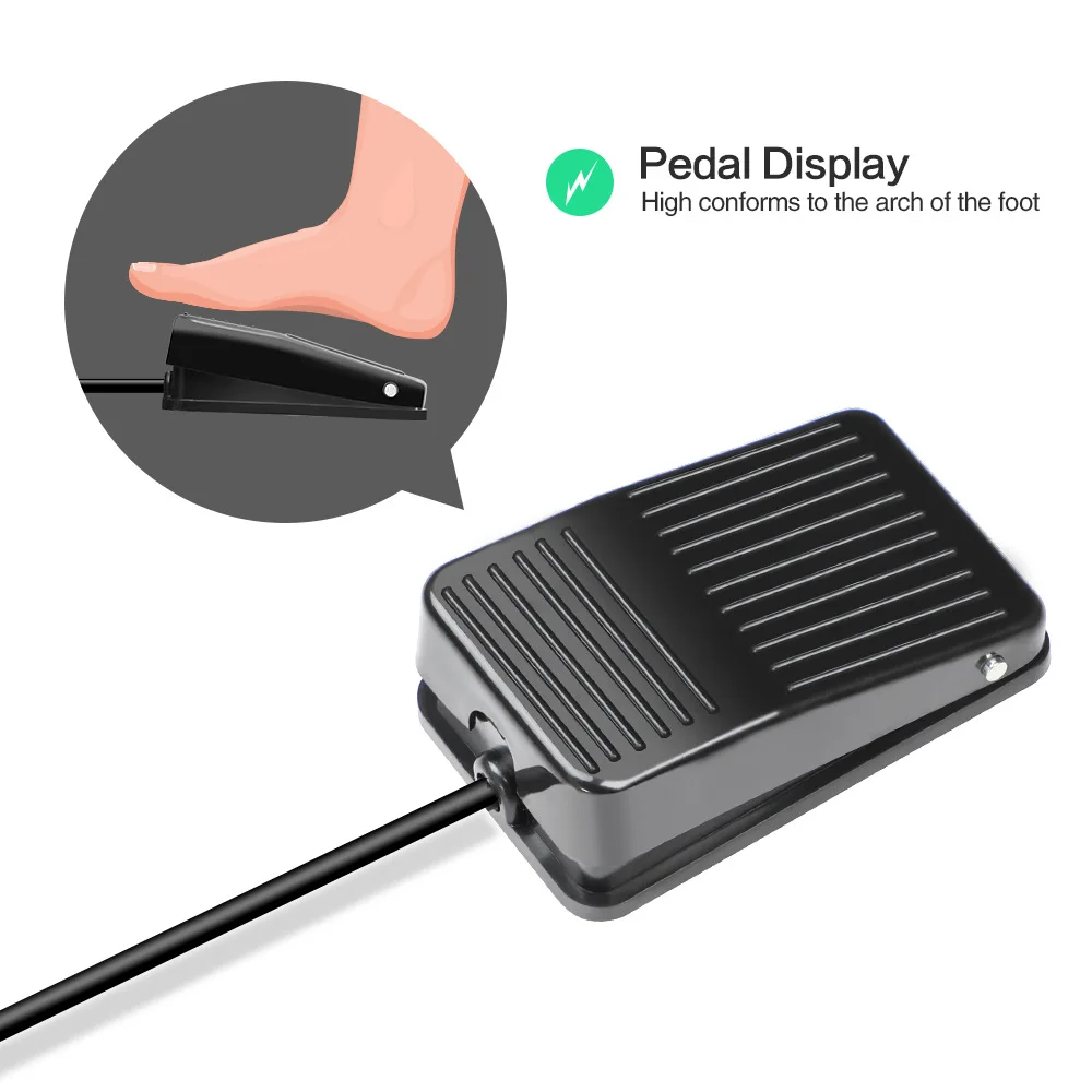 1PCS Black ABS Plastic Tattoo Foot Pedal Switch Power with 1.5M Power Cord for Tattoo Rotary Machine
1PCS Black ABS Plastic Tattoo Foot Pedal Switch Power with 1.5M Power Cord for Tattoo Rotary Machine
