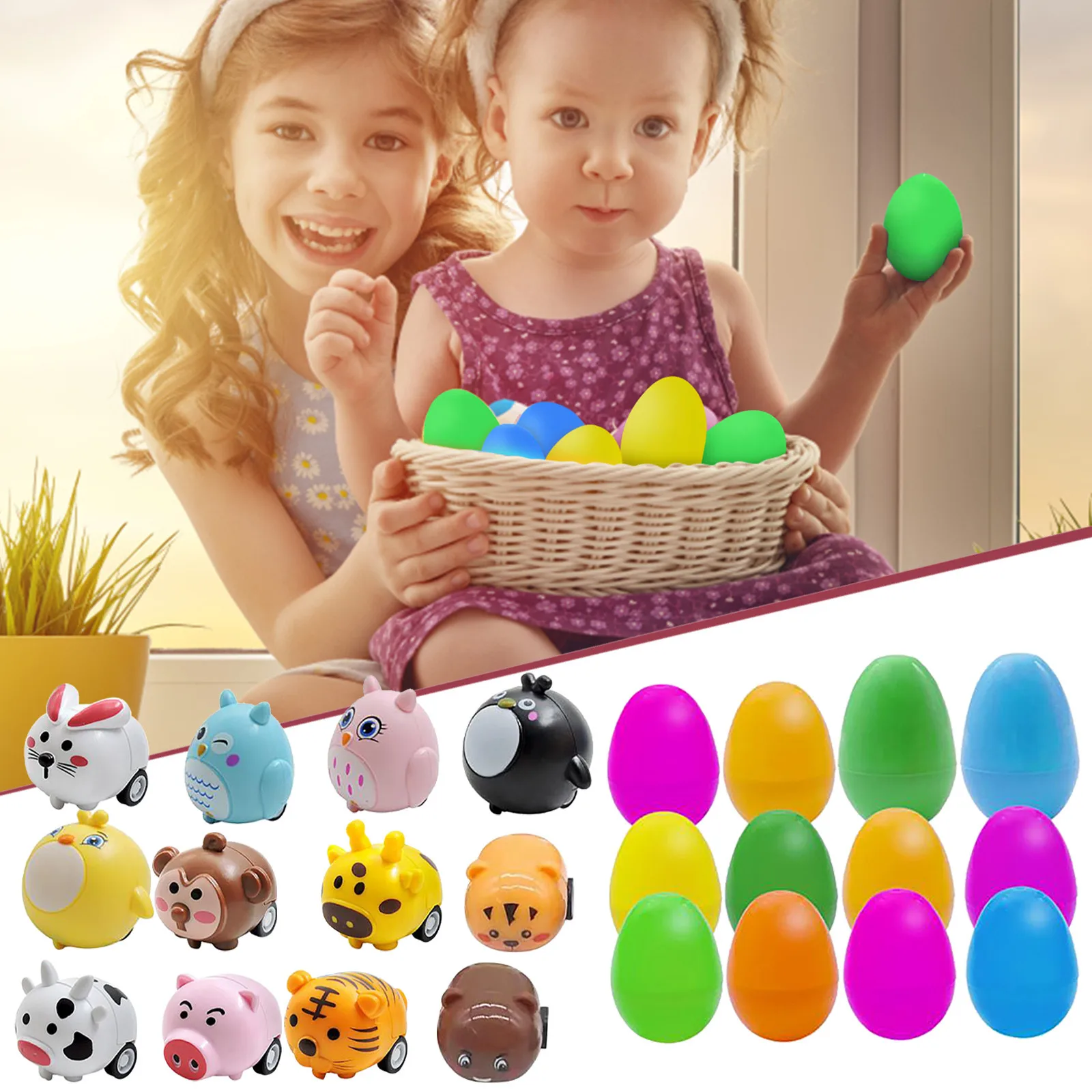 Easter-Egg Children DIY Set Rabbit Animal Cars Decompression-Egg Toy Set Birthday Gifts Ball Eggs Shape DIY Festival Decorations
Easter-Egg Children DIY Set Rabbit Animal Cars Decompression-Egg Toy Set Birthday Gifts Ball Eggs Shape DIY Festival Decorations