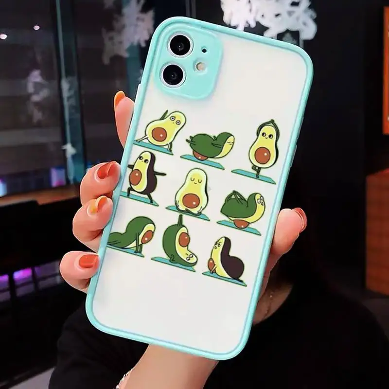Cute avocado cartoon Phone Cases Matte transparent For blue iPhone 12 Mini 11 Pro XR XS Max 7 8 Plus X Back Cover
Cute avocado cartoon Phone Cases Matte transparent For blue iPhone 12 Mini 11 Pro XR XS Max 7 8 Plus X Back Cover