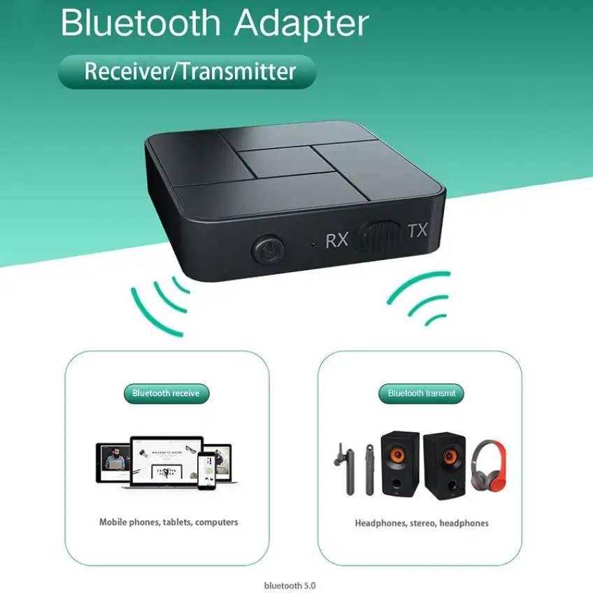 3.5mm Bluetooth 5.0 Audio Receiver Transmitter AUX Jack RCA USB Dongle Stereo Wireless Adapter With Mic For Car TV PC Headphone
3.5mm Bluetooth 5.0 Audio Receiver Transmitter AUX Jack RCA USB Dongle Stereo Wireless Adapter With Mic For Car TV PC Headphone