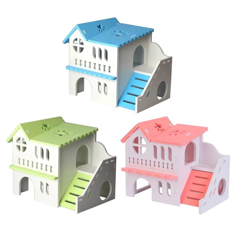 Small Animal Plastic Hideout Nesting House Hamster Playhouse Villa Chew Toys for Dwarf Hamsters Sleeping & Climbing
Small Animal Plastic Hideout Nesting House Hamster Playhouse Villa Chew Toys for Dwarf Hamsters Sleeping & Climbing