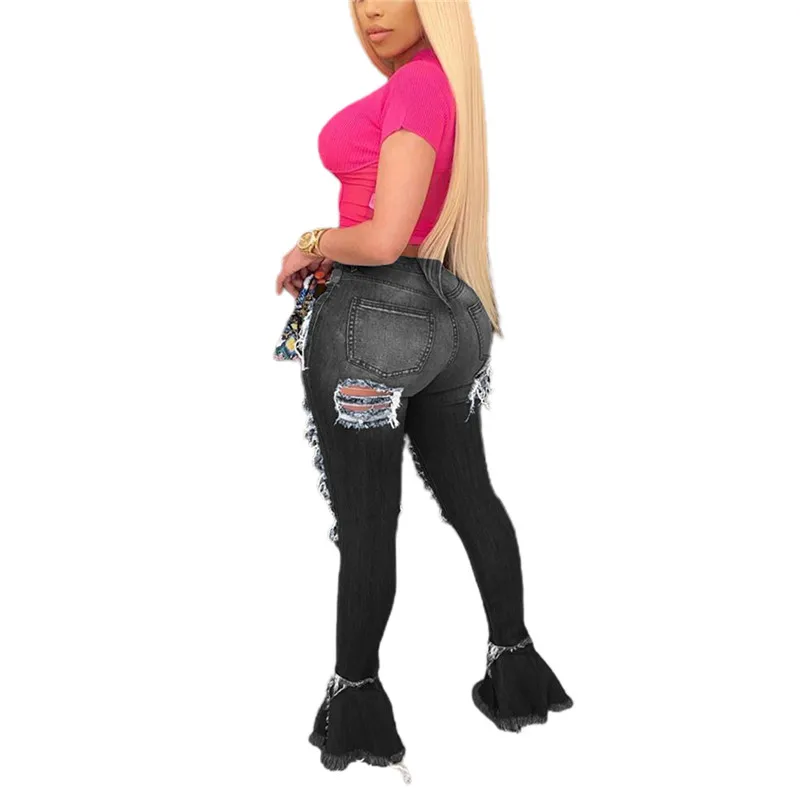 ThornTree Ripped Jeans For Women High Waist Vintage Flare Destroyed Jeans Holes Patchwork Bell Bottom Denim Pants Trousers 2020
ThornTree Ripped Jeans For Women High Waist Vintage Flare Destroyed Jeans Holes Patchwork Bell Bottom Denim Pants Trousers 2020