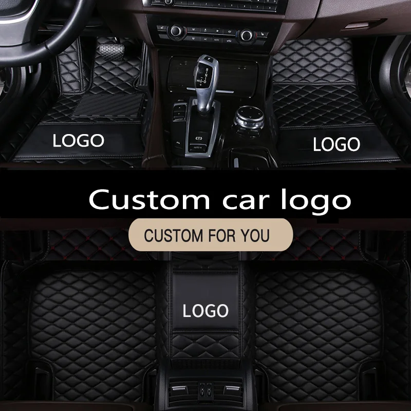CARFUNNY Custom fit car logo floor mats for Volkswage Phaeton CC EOS TSI UP styling accessories carpet liners | Автомобили и