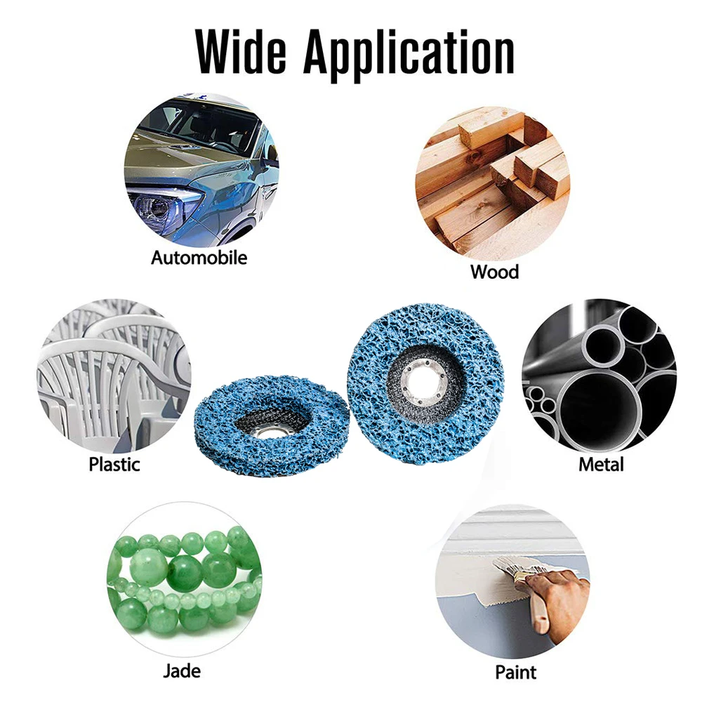 Poly Strip Disc Abrasive Wheel Paint Rust Clean Remover Grinding Wheels for Motorcycles Durable Angle Grinder Car 115mm/125mm
Poly Strip Disc Abrasive Wheel Paint Rust Clean Remover Grinding Wheels for Motorcycles Durable Angle Grinder Car 115mm/125mm