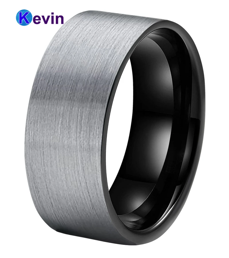 Black Wedding Band Mens Womens Tungsten Black Ring Flat Band 8MM Comfort Fit
Black Wedding Band Mens Womens Tungsten Black Ring Flat Band 8MM Comfort Fit