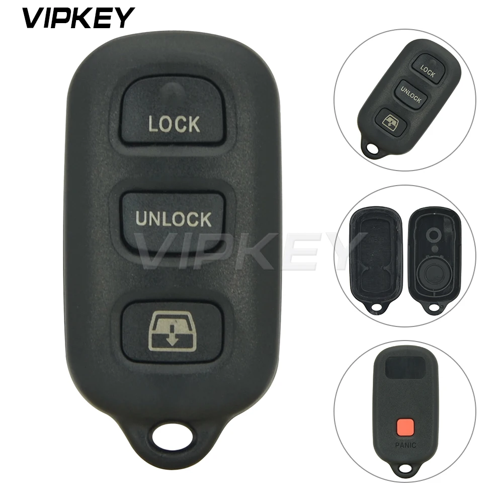 Remotekey for Toyota remote key shell 3 button with panic car key fob cover case 
Remotekey for Toyota remote key shell 3 button with panic car key fob cover case